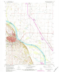 1966 Map of Nebraska City, NE, 1984 Print