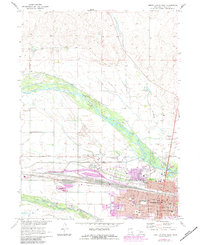 Download a high-resolution, GPS-compatible USGS topo map for North Platte West, NE (1983 edition)