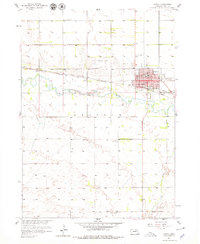 preview thumbnail of historical topo map of O'Neill, NE in 1958