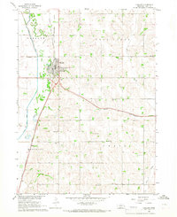 Download a high-resolution, GPS-compatible USGS topo map for Oakland, NE (1967 edition)