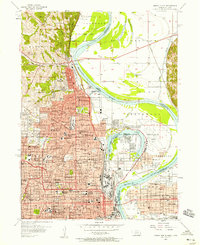 Download a high-resolution, GPS-compatible USGS topo map for Omaha North, NE (1958 edition)