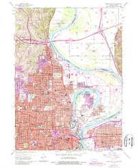 Download a high-resolution, GPS-compatible USGS topo map for Omaha North, NE (1989 edition)
