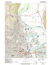 preview thumbnail of historical topo map of Douglas County, NE in 1994