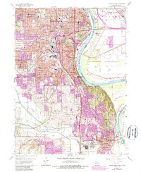 1956 Map of Bellevue, NE, 1989 Print