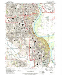preview thumbnail of historical topo map of Sarpy County, NE in 1994