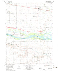 Download a high-resolution, GPS-compatible USGS topo map for Overton, NE (1983 edition)