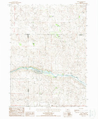 Download a high-resolution, GPS-compatible USGS topo map for Seneca, NE (1988 edition)