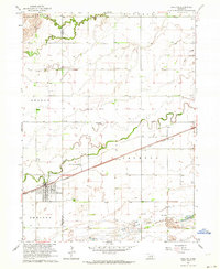 Download a high-resolution, GPS-compatible USGS topo map for Shelton, NE (1964 edition)