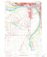 1963 Map of Sioux City South, 1972 Print
