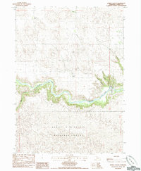 Download a high-resolution, GPS-compatible USGS topo map for Spring Canyon, NE (1985 edition)