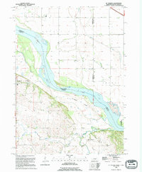 Download a high-resolution, GPS-compatible USGS topo map for St Helena, NE (1995 edition)