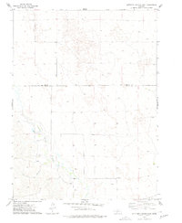 historical topo map of Hayes County, NE in 1973