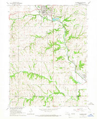 Download a high-resolution, GPS-compatible USGS topo map for Tecumseh, NE (1966 edition)