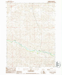 Download a high-resolution, GPS-compatible USGS topo map for Thedford SE, NE (1987 edition)