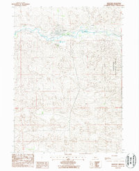 preview thumbnail of historical topo map of Thedford, NE in 1986