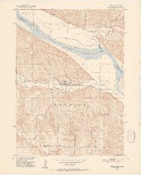 1950 Map of Verdel, 1952 Print