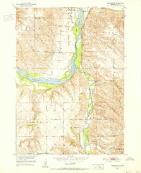 1950 Map of Niobrara, NE, 1952 Print