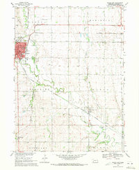 1969 Map of Wahoo, NE, 1971 Print