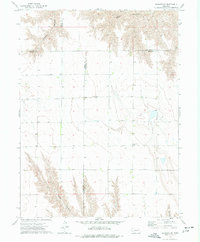 Download a high-resolution, GPS-compatible USGS topo map for Wauneta SE, NE (1977 edition)