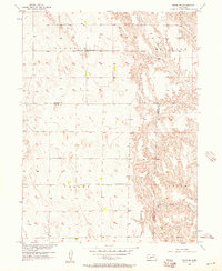 1956 Map of Hayes County, NE, 1957 Print