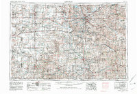 1955 Map of Lincoln, 1982 Print