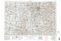 1955 Map of Lincoln, 1982 Print