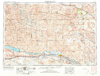 1954 Map of North Platte, NE, 1973 Print