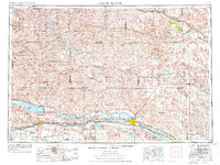 Download a high-resolution, GPS-compatible USGS topo map for North Platte, NE (1976 edition)