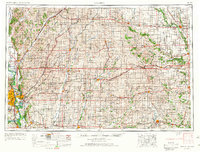1954 Map of Omaha, 1967 Print