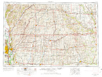 1954 Map of Omaha, 1974 Print