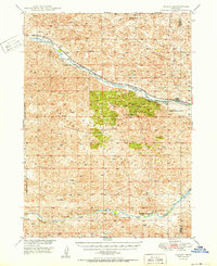 preview thumbnail of historical topo map of Halsey, NE in 1950
