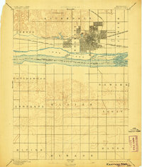 1894 Map of Kearney, 1906 Print