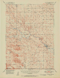 preview thumbnail of historical topo map of Box Butte County, NE in 1951