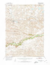 preview thumbnail of historical topo map of Merriman, NE in 1951