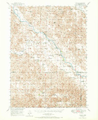 1949 Map of Purdum, 1967 Print