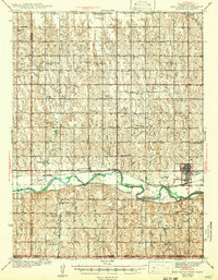 1942 Map of Red Cloud, NE