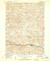 preview thumbnail of historical topo map of Seneca, NE in 1951