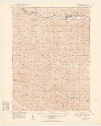 preview thumbnail of historical topo map of Thedford, NE in 1950