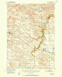 Download a high-resolution, GPS-compatible USGS topo map for Wood Lake, NE (1952 edition)