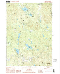 preview thumbnail of historical topo map of Merrimack County, NH in 1998