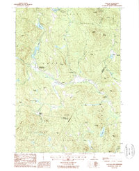 preview thumbnail of historical topo map of Grafton County, NH in 1987