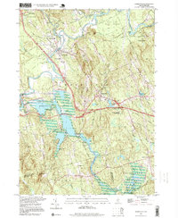 preview thumbnail of historical topo map of Merrimack County, NH in 1995