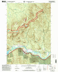 preview thumbnail of historical topo map of Coos County, NH in 1995