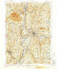 1929 Map of Ascutney, VT, 1939 Print