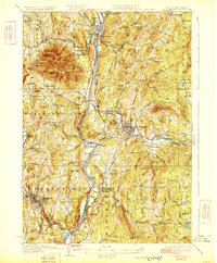 1929 Map of Ascutney, VT