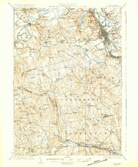 1927 Map of Concord, NH, 1937 Print