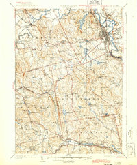 1927 Map of Contoocook, NH, 1943 Print