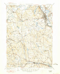 1927 Map of Pinardville, NH, 1950 Print