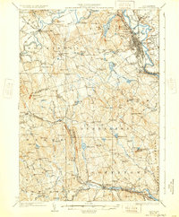 1927 Map of Contoocook, NH, 1932 Print