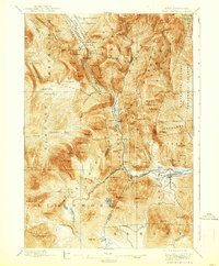 1896 Map of Crawford Notch, 1938 Print